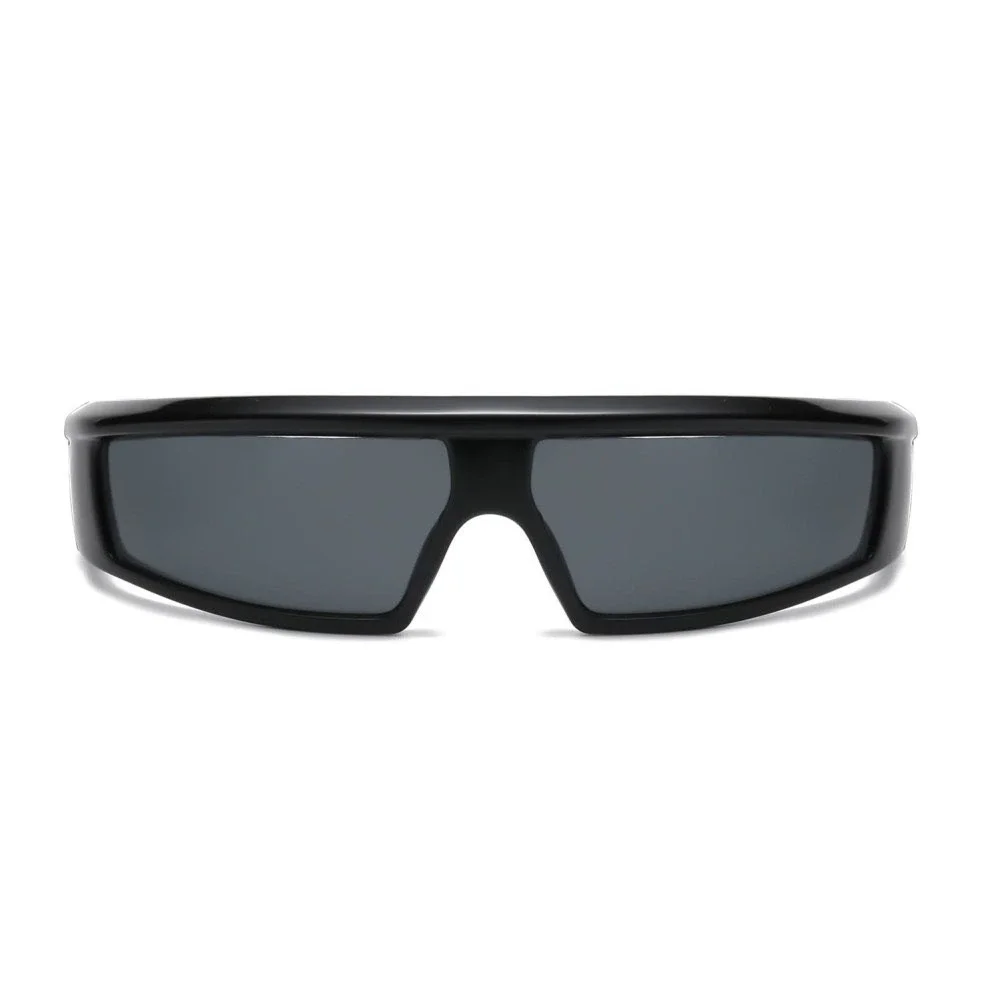 Shield Sunglasses Black Frame Modern Designer Sun Glasses Dark Black Cholo Gangs